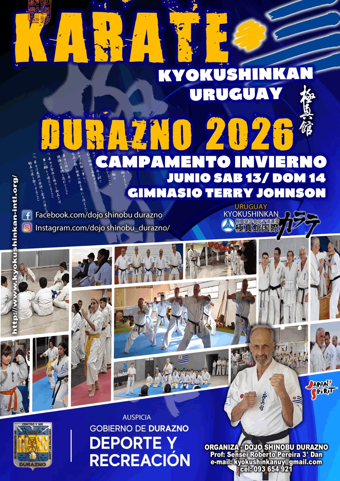 Durazno será sede del Campamento de Invierno de Karate Kyokushinkan Uruguay 2026